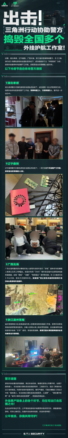出击！《三角洲行动》外挂护航工作室被捣毁！